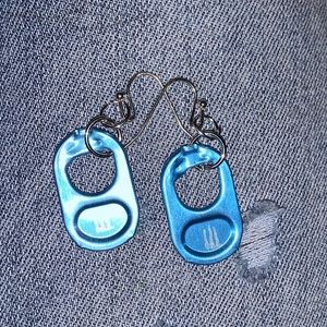 light blue ear rings